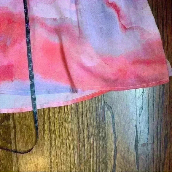 Anthropologie x Cloth & Stone Cloth Wrap Dress 100% Rayon Pastel Midi Flirty - Picture 5 of 7